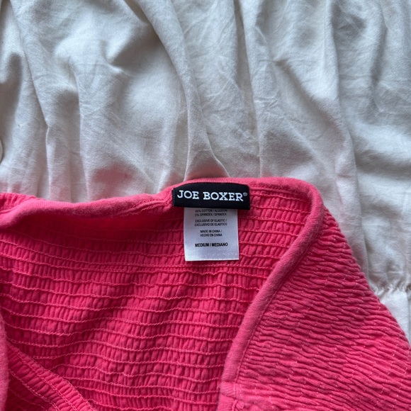 vintage pink joe boxer strapless mini dress swim coverup - Picture 4 of 4